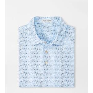 Peter Millar -L- Summer Comfort Ranch Water Performance Jersey White Polo  $110